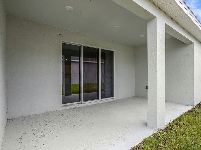 Your interior opens to outdoor living space on a large covered lanai.