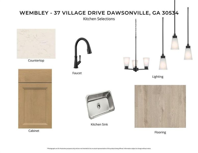 Sample of building materials used in homes in Villas at Gold Creek, Dawsonville (Image 3).