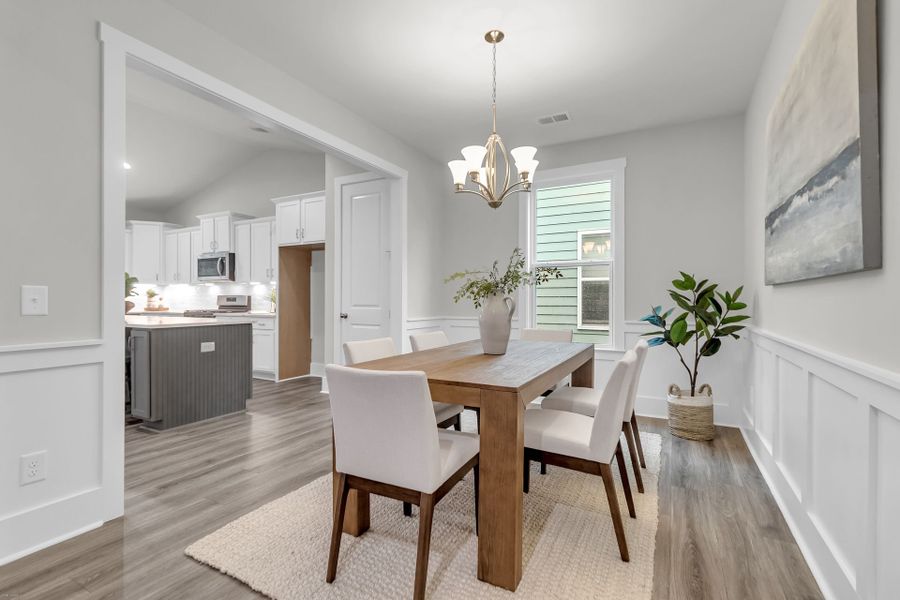 Furnished interior view inside a new home in Homecoming, Ravenel (Image 6).