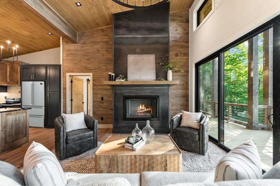 Furnished interior view inside a new home in , Blue Ridge (Image 15).