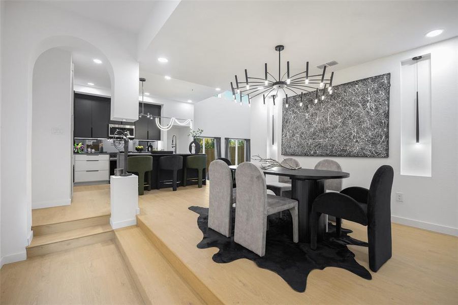 Furnished interior view inside a new home in , Dallas (Image 6).