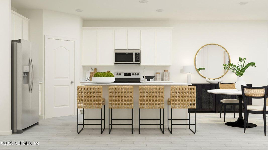 Furnished interior view inside a new home in Silver Falls Single Family at SilverLeaf: Silver Falls 40s at SilverLeaf, St. Augustine (Image 8).