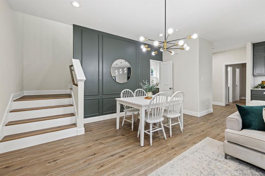 Furnished interior view inside a new home in , Fort Worth (Image 6). Furnished interior view inside a new home in , Fort Worth (Image 6).