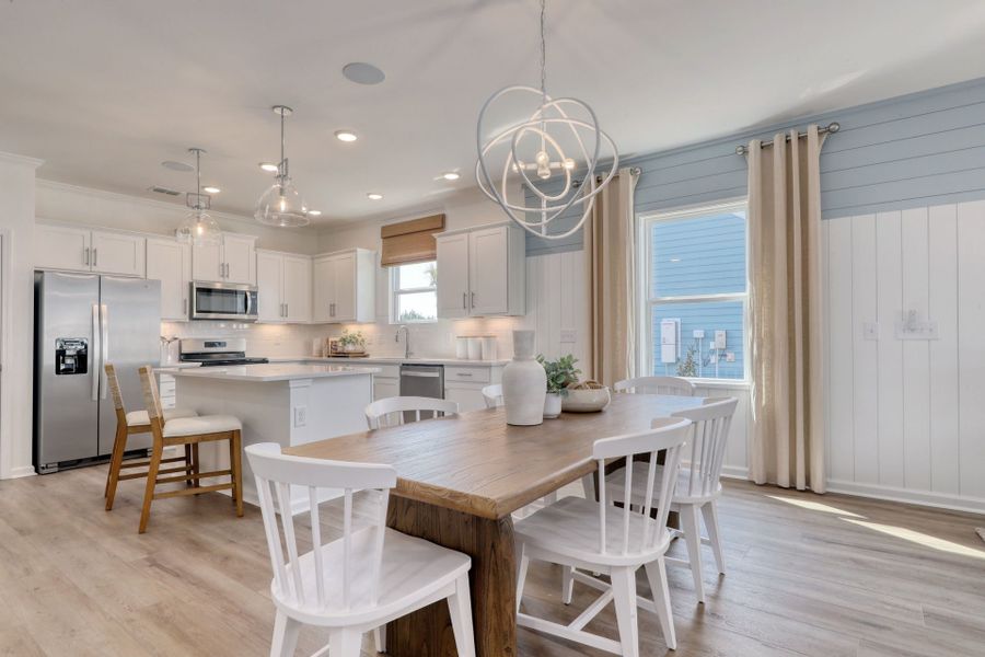 Spacious Open Floorplan. Model Home Representation.