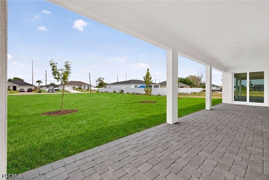 Exterior details and patio area of a home in Cape Coral, Cape Coral (Image 18).