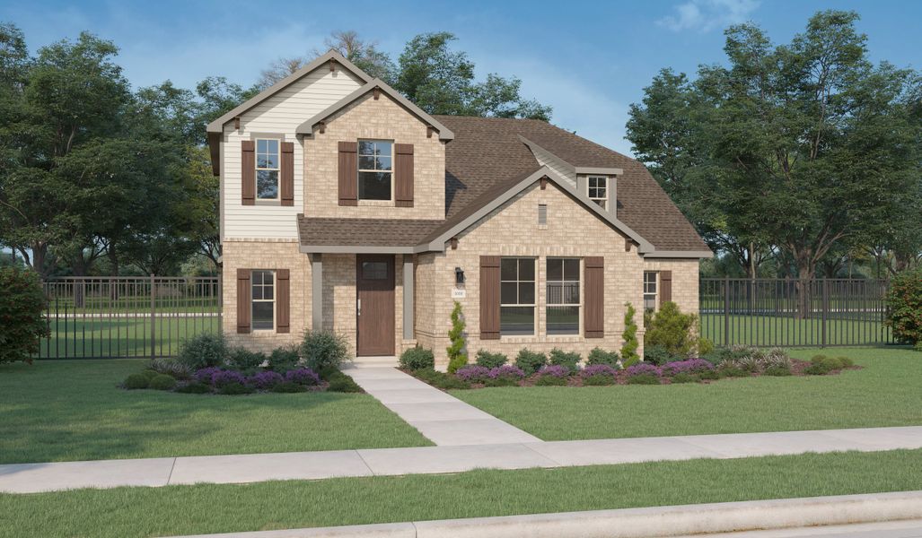 Representative exterior photo of a completed home built from the Starling by Centre Living Homes in Dove Hollow, Waxahachie, TX (Image 23).