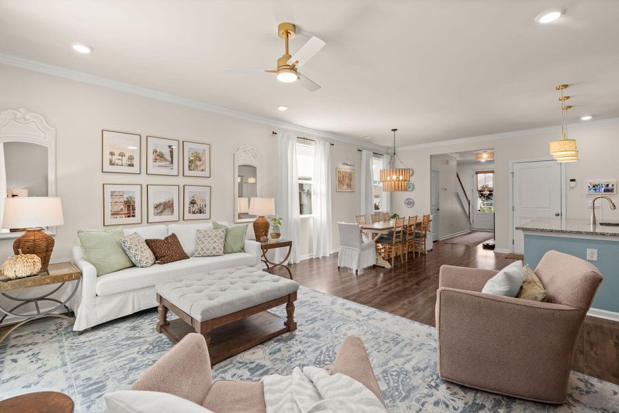 Furnished interior view inside a new home in The Ponds, Summerville (Image 16). Furnished interior view inside a new home in The Ponds, Summerville (Image 16).