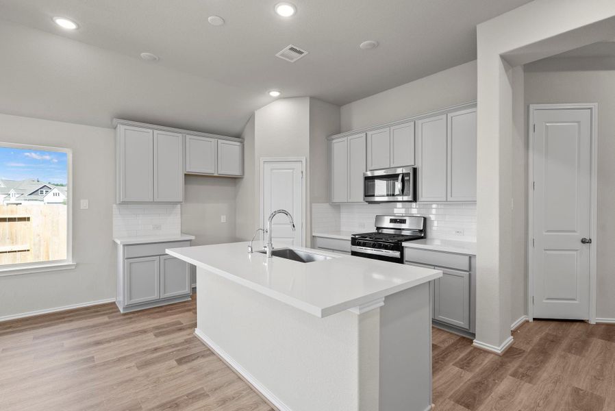 Furnished interior view inside a new home in The Trails, New Caney (Image 9).
