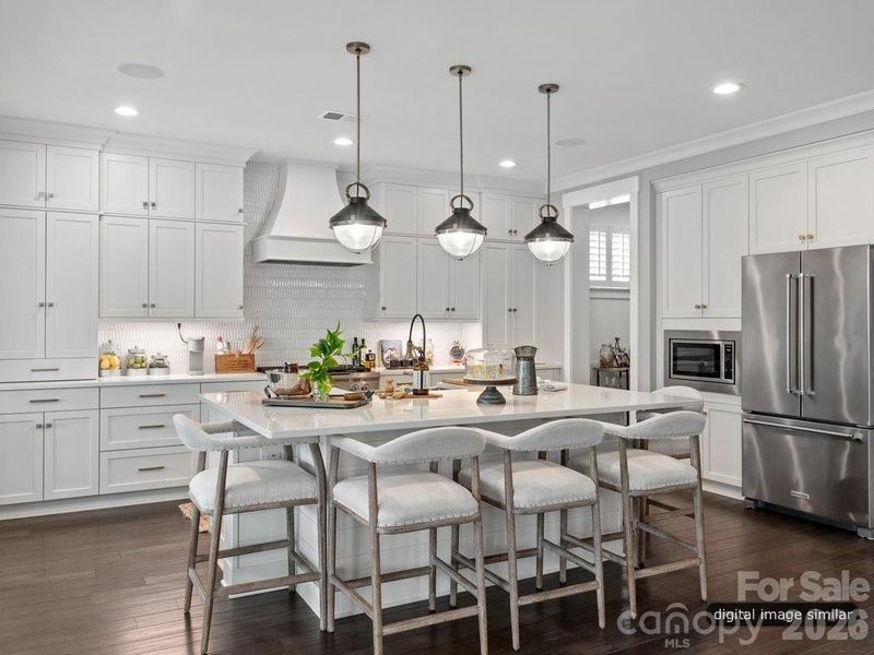 Furnished interior view inside a new home in , Huntersville (Image 29).