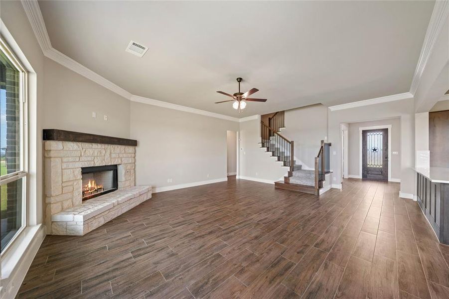 Spacious, unfurnished interior of a new home in Eagle Ridge Estates, Weatherford (Image 33). Spacious, unfurnished interior of a new home in Eagle Ridge Estates, Weatherford (Image 33).