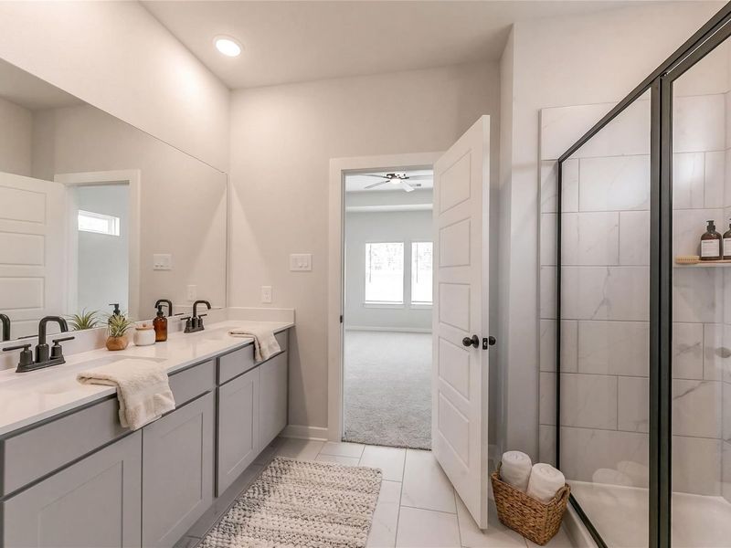 Furnished interior view inside a new home in Sundance Cove, Crosby (Image 19).