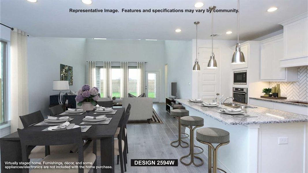 Furnished interior view inside a new home in Avondale, Fate (Image 3).