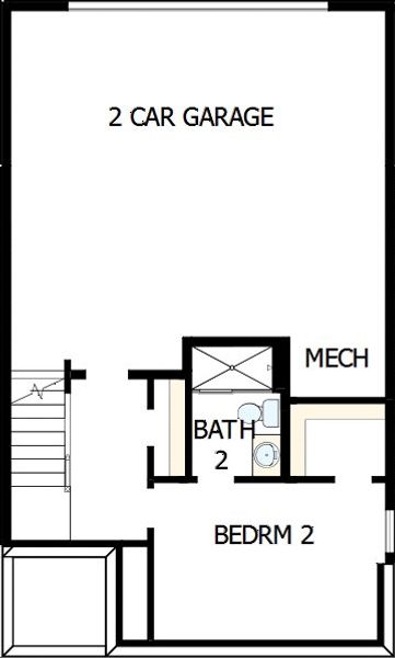 2D floor plan layout of this home in Celesta, Decatur, GA (Image 4).