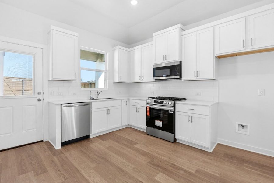 Furnished interior view inside a new home in Mayfair, New Braunfels (Image 5). Furnished interior view inside a new home in Mayfair, New Braunfels (Image 5).