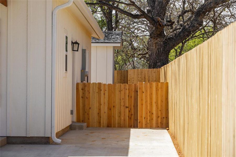 View of patio / terrace with fence View of patio / terrace with fence