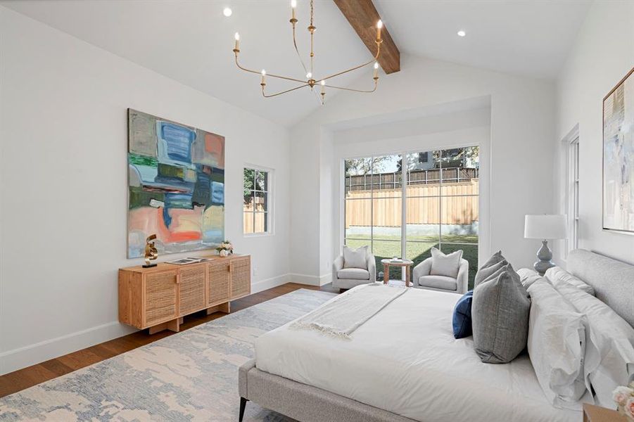 Furnished interior view inside a new home in , Dallas (Image 17).