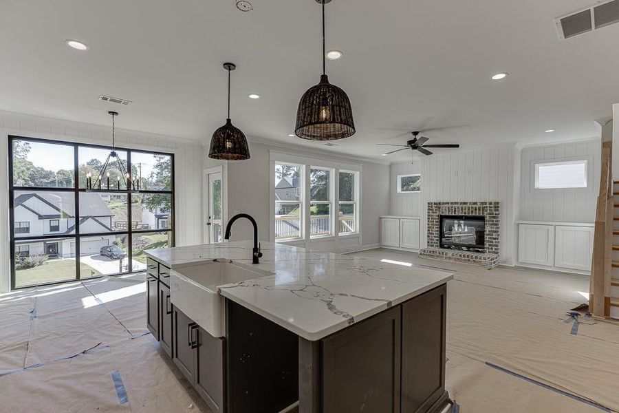 Furnished interior view inside a new home in , Buford (Image 3). Furnished interior view inside a new home in , Buford (Image 3).