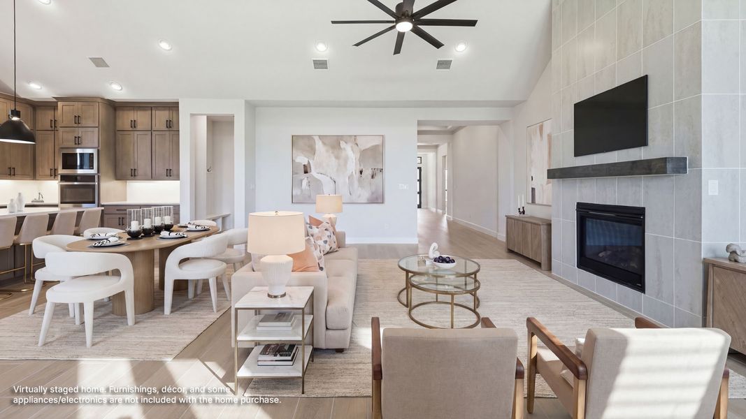 Furnished interior view inside a new home in Landmark, Denton (Image 5). Furnished interior view inside a new home in Landmark, Denton (Image 5).