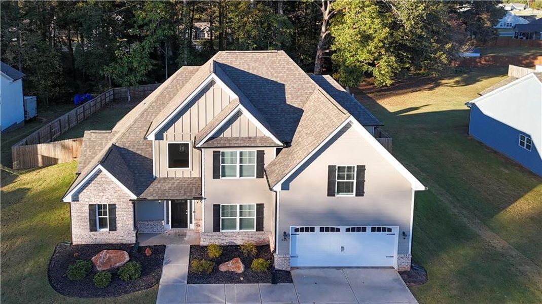 Exterior rendering of this home design in , Winder, GA (Image 5). Exterior rendering of this home design in , Winder, GA (Image 5).