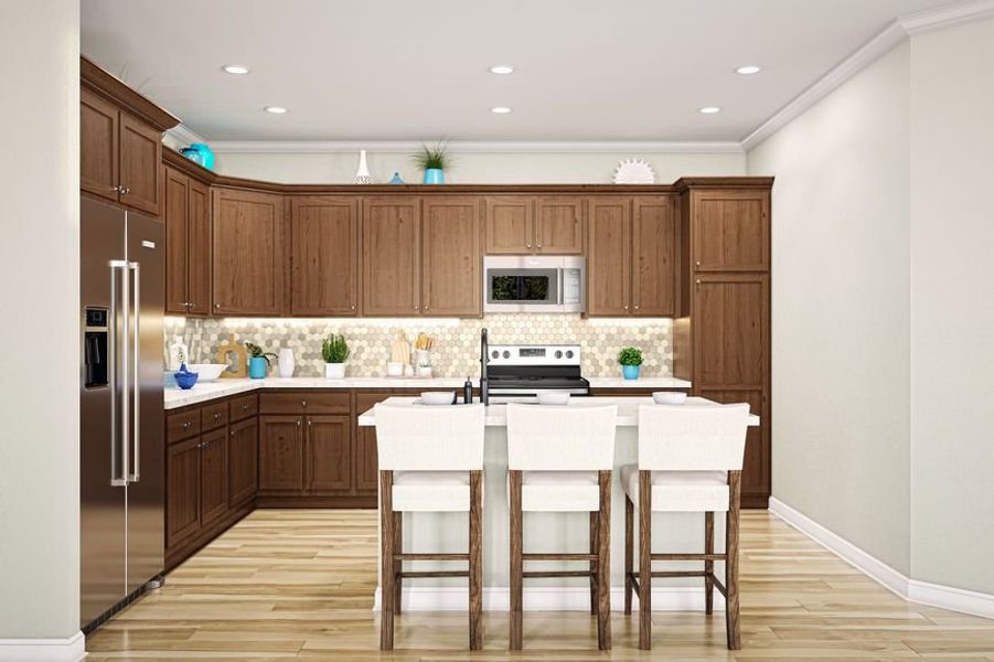 Representative furnished interior of a home built from the Lucia by Minto Communities in Latitude Margaritaville Watersound, Panama City Beach (Image 5).