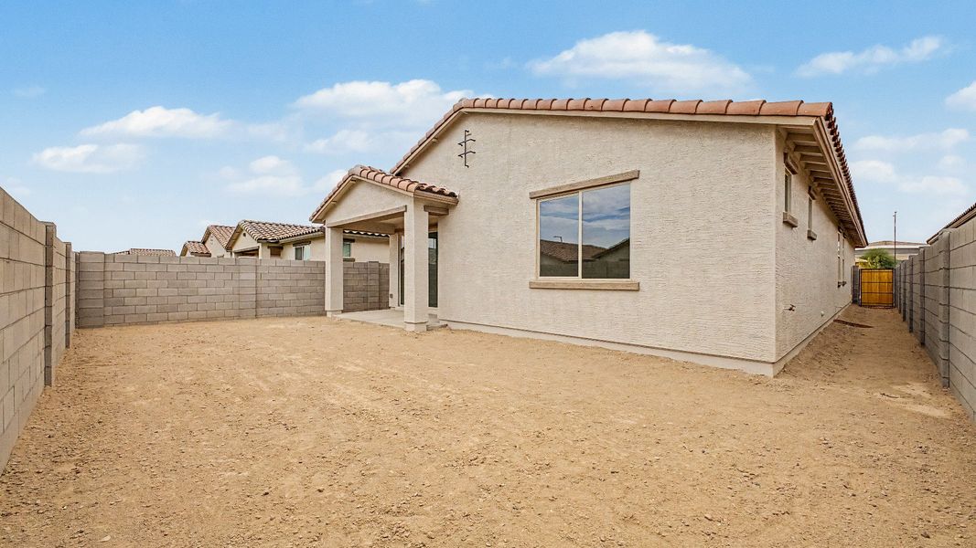 Larkspur Home Plan - Backyard View Larkspur Home Plan - Backyard View