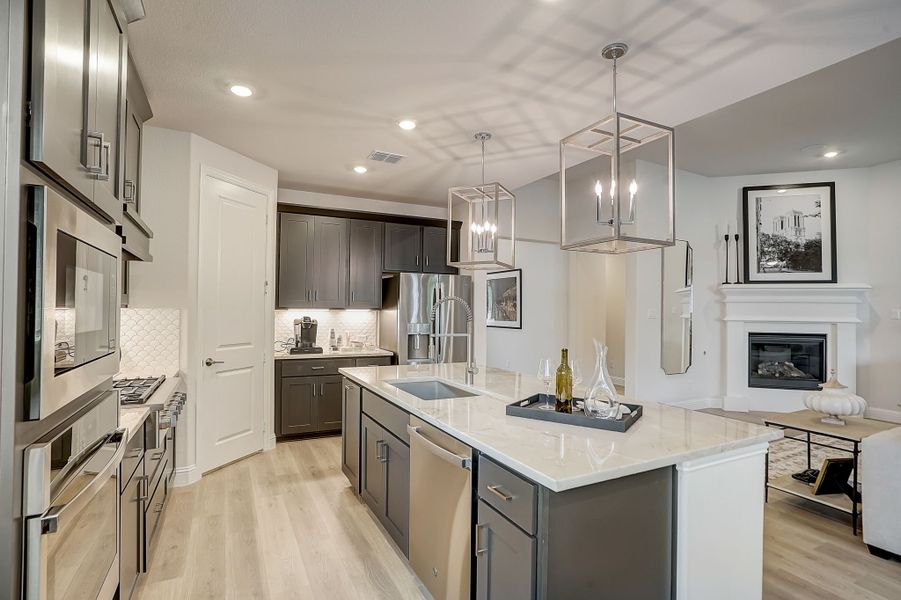 Furnished interior view inside a new home in Cross Creek Meadows, Celina (Image 11).