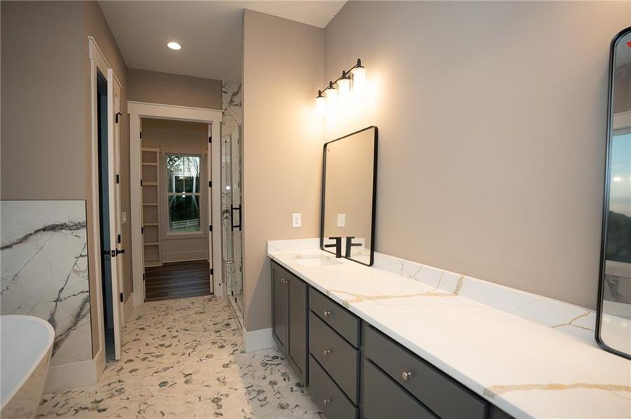 Furnished interior view inside a new home in , Cumming (Image 9). Furnished interior view inside a new home in , Cumming (Image 9).