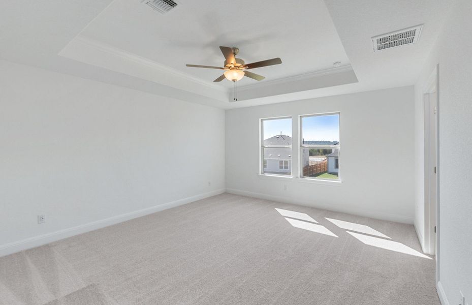 Spacious, unfurnished interior of a new home in Saddleback at Santa Rita Ranch, Liberty Hill (Image 45). Spacious, unfurnished interior of a new home in Saddleback at Santa Rita Ranch, Liberty Hill (Image 45).