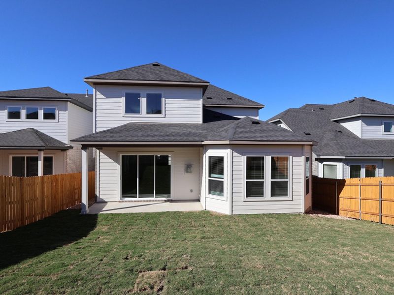 Exterior details and patio area of a home in Cedar Brook, Leander (Image 3). Exterior details and patio area of a home in Cedar Brook, Leander (Image 3).