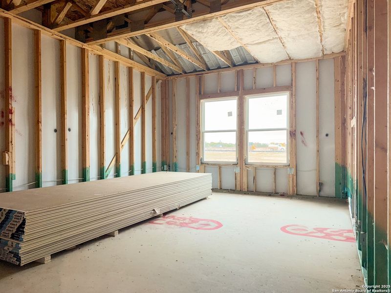 In-progress construction of a new home in Cordova Trails, Seguin, TX (Image 34).