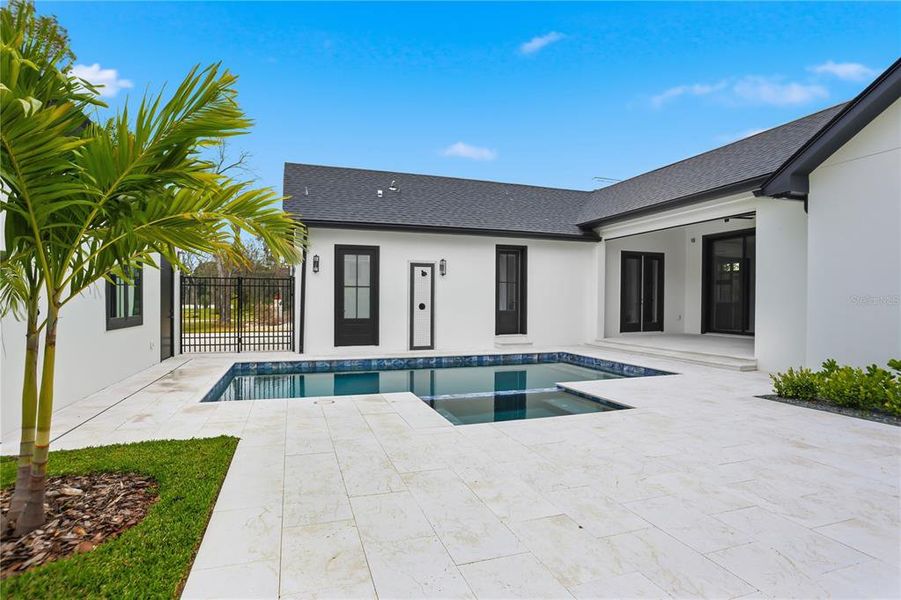 Exterior details and patio area of a home in , Oakland (Image 29). Exterior details and patio area of a home in , Oakland (Image 29).