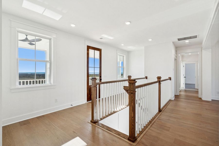 Furnished interior view inside a new home in Overlook at Copahee Sound, Awendaw (Image 46).
