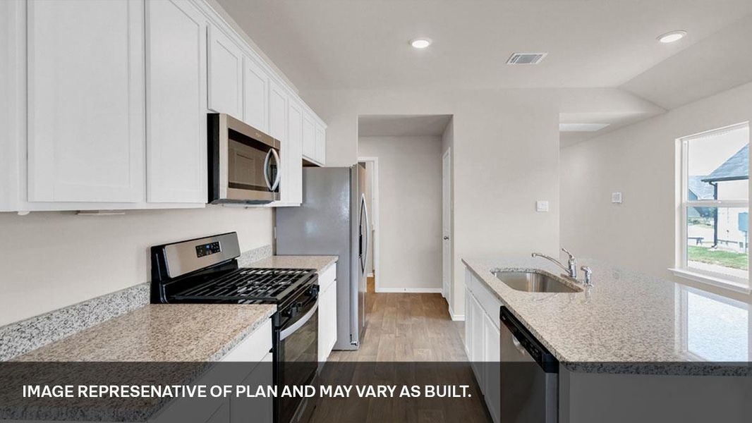 Furnished interior view inside a new home in Prairie Lakes, Buda (Image 4).