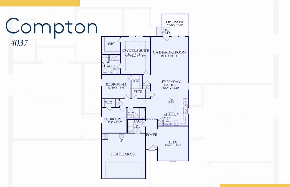2D floor plan layout of this home in Eagle Run, Carolina Shores, NC (Image 3). 2D floor plan layout of this home in Eagle Run, Carolina Shores, NC (Image 3).