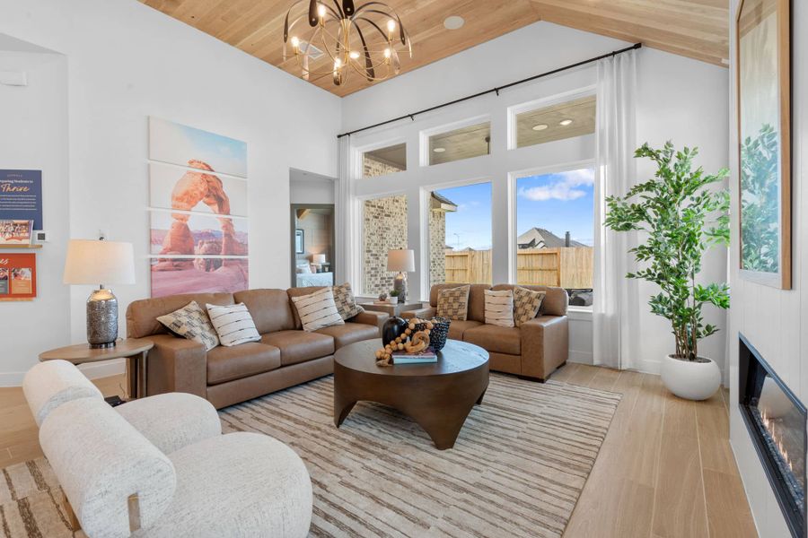 Furnished interior view inside a new home in Meridiana, Manvel (Image 15).