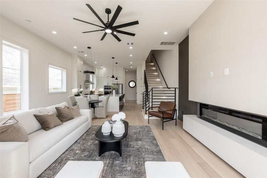 Furnished interior view inside a new home in , Houston (Image 33).