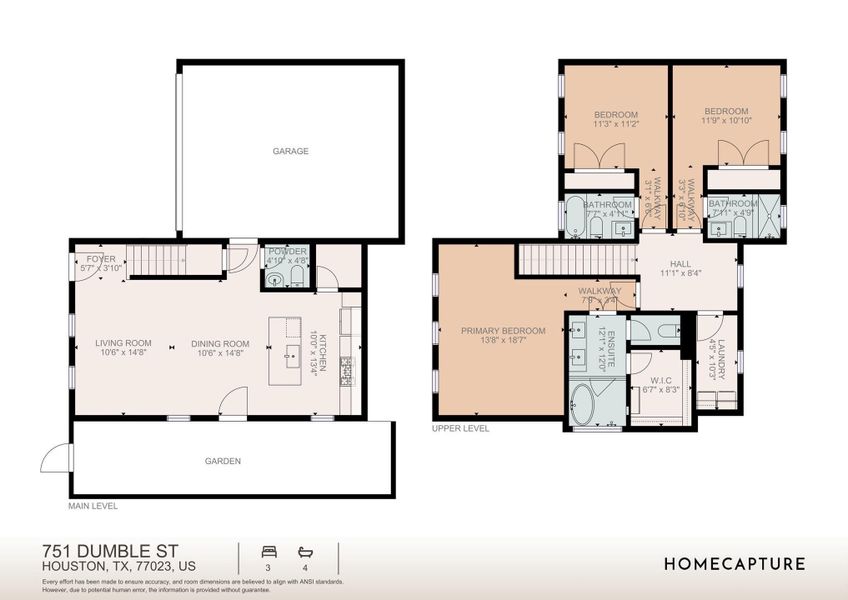 2D floor plan layout of this home in , Houston, TX (Image 3). 2D floor plan layout of this home in , Houston, TX (Image 3).