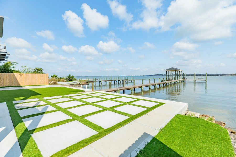 Exterior details and patio area of a home in , Galveston (Image 26). Exterior details and patio area of a home in , Galveston (Image 26).