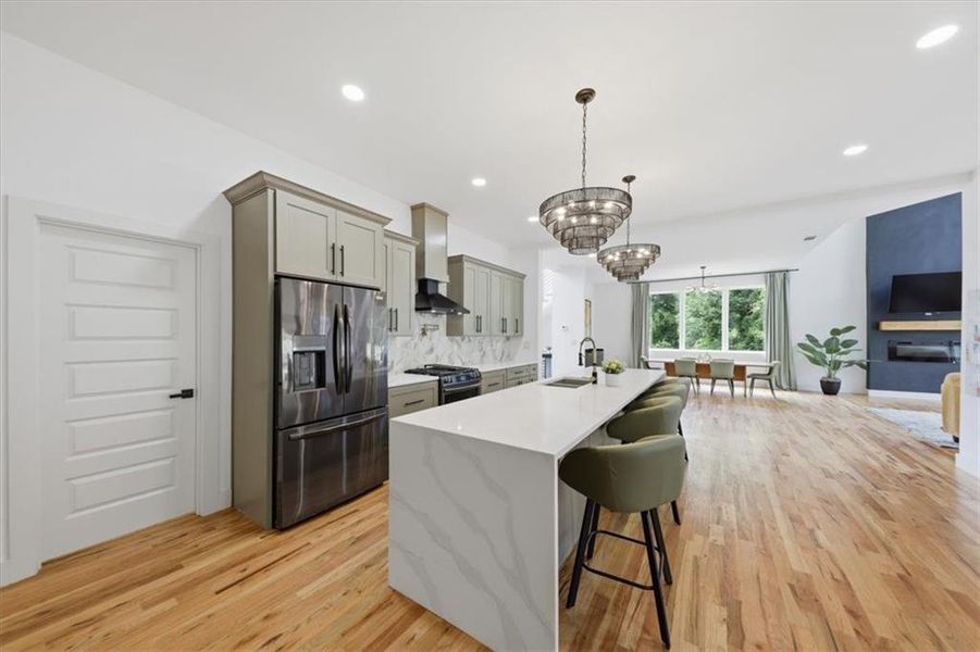 Furnished interior view inside a new home in , Atlanta (Image 55).