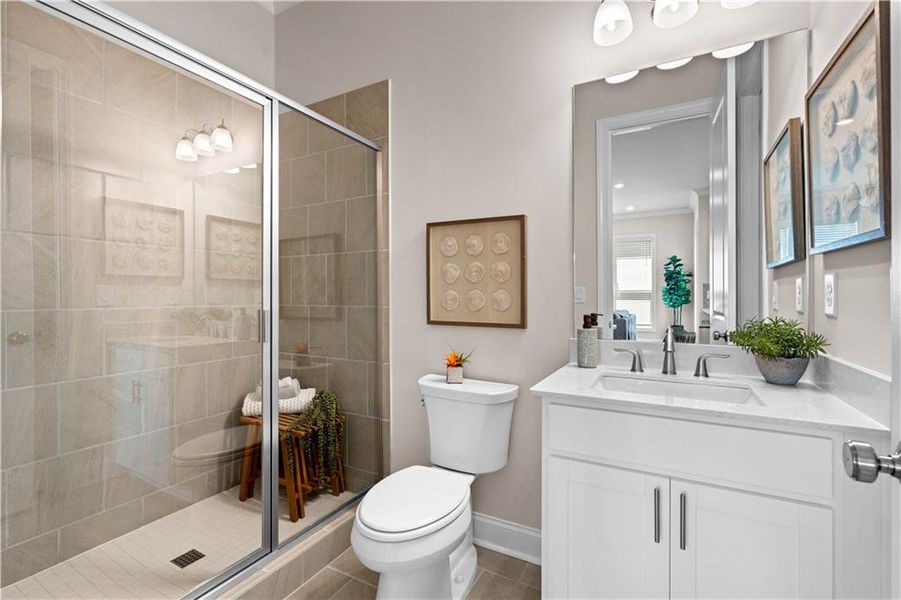 Furnished interior view inside a new home in Aberdeen, Hoschton (Image 11).