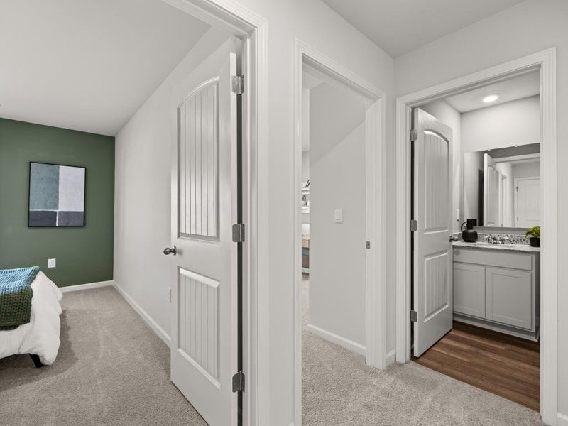 Furnished interior view inside a new home in Woodbury Park, Atlanta (Image 11).