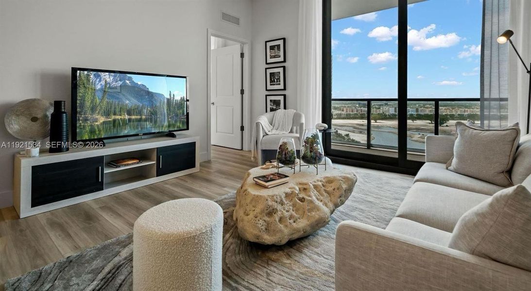 Furnished interior view inside a new home in , Hallandale Beach (Image 18).