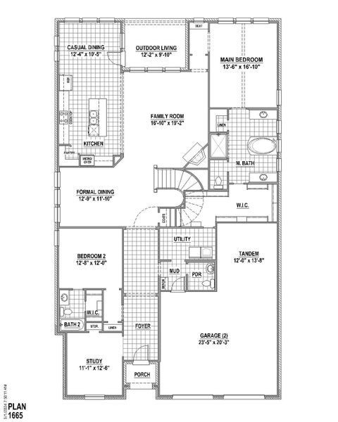 Plan 1665 1st Floor