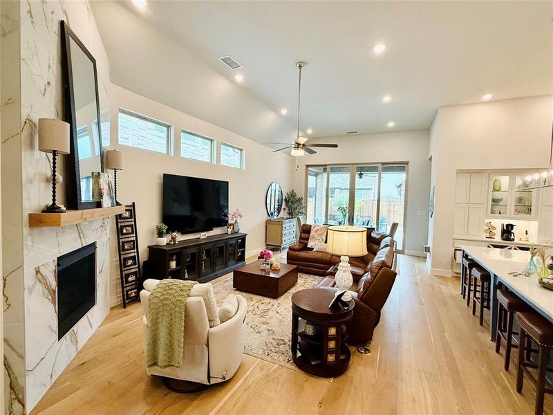 Furnished interior view inside a new home in Sandbrock Ranch, Aubrey (Image 21).
