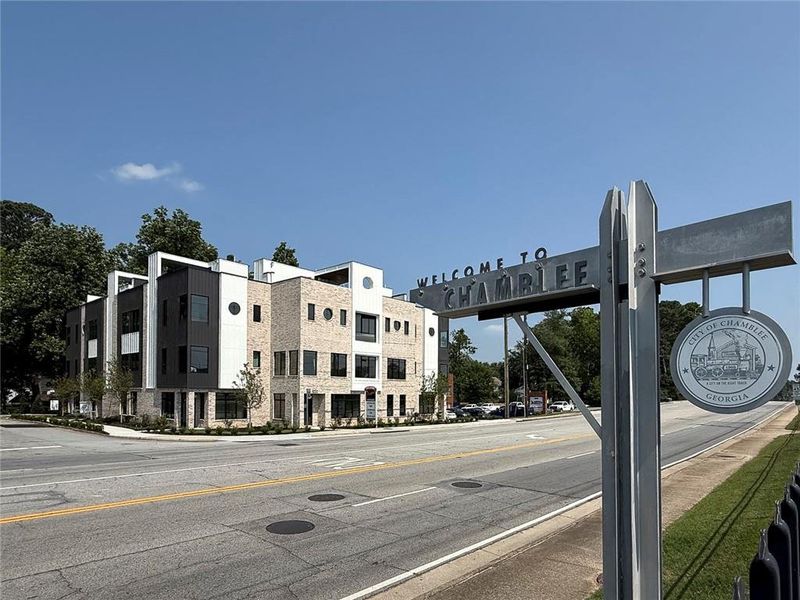 Front exterior of a new home in , Chamblee, GA, highlighting curb appeal (Image 29). Front exterior of a new home in , Chamblee, GA, highlighting curb appeal (Image 29).