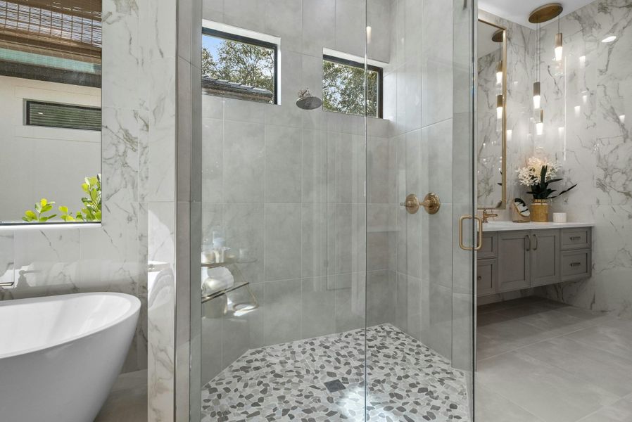 2D floor plan layout for the Indigo Grande 4 by GHO Homes in Seaglass, Vero Beach, FL (Image 11).