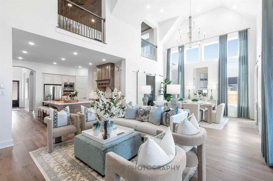 Furnished interior view inside a new home in Star Trail, Prosper (Image 14).