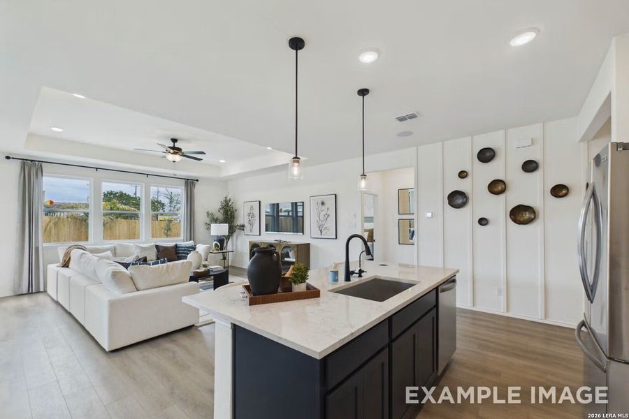 Furnished interior view inside a new home in Morgan Meadows, San Antonio (Image 13).