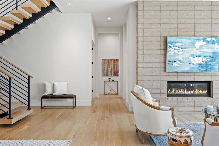 Furnished interior view inside a new home in , Dallas (Image 11). Furnished interior view inside a new home in , Dallas (Image 11).