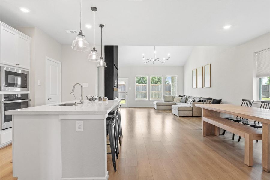 Open concept main area Open concept main area